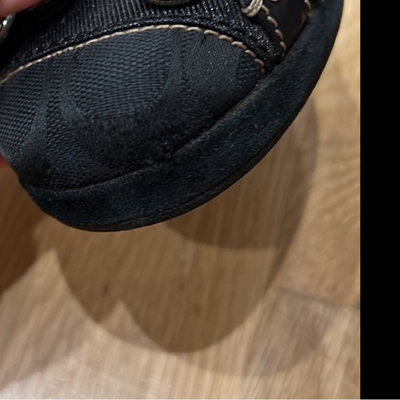 Coach Kerryann Signature Black Jacquard Black Wedge Heels. - Picture 8 of 10